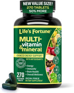 Life's Fortune Complete Multivitamin with Superfoods - 270 Vegetarian Tablets