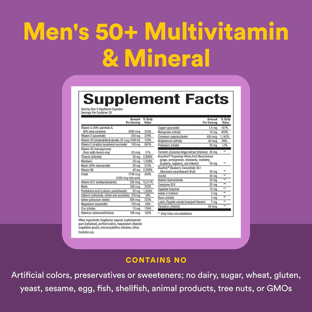 MultiFactors Women's 50+ Multivitamínico y Minerales - 90 Cápsulas