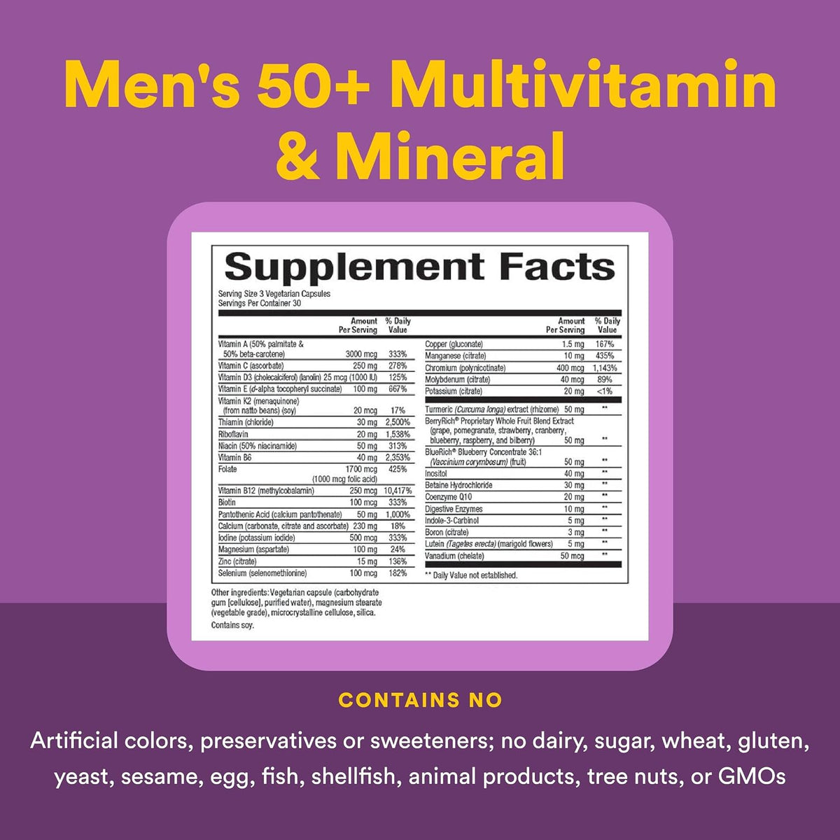 MultiFactors Women's 50+ Multivitamínico y – Defensas naturales: La vitamina C y el zinc contribuyen al – Image 4