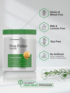 Horbäach Polen de Pino en Polvo 5000 mg | 170 g | Pared Celular Rota | Vegano, No OGM y Sin Gluten