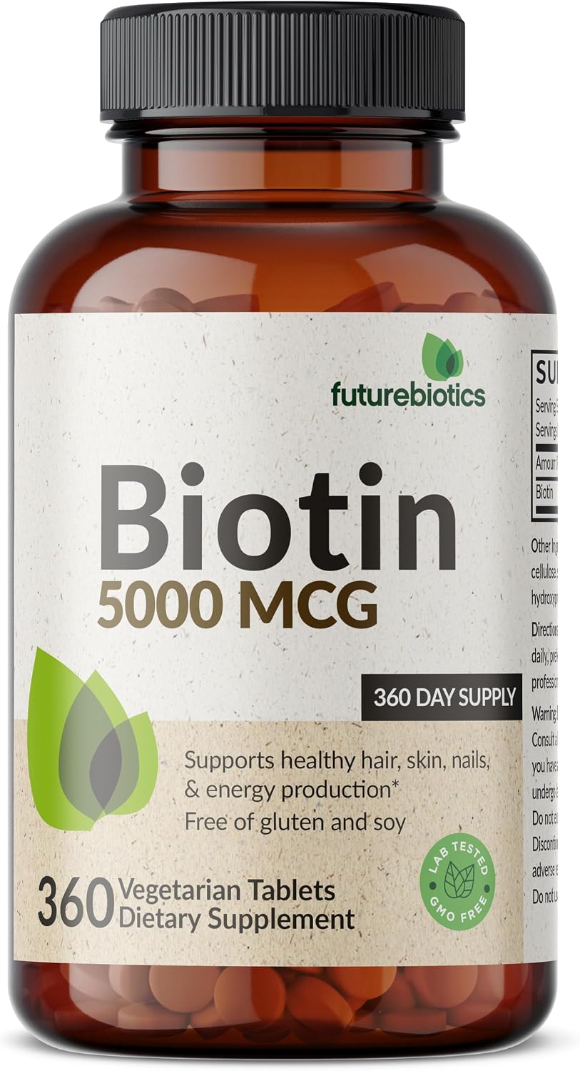 Futurebiotics Biotin 5000 MCG - 360 Comprimidos Vegetarianos