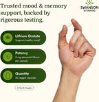 Swanson Lithium Orotate 5 mg (60 Cápsulas Veganas)