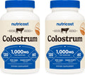 Nutricost Colostrum 500mg, 120 Capsules (2 Bottles)