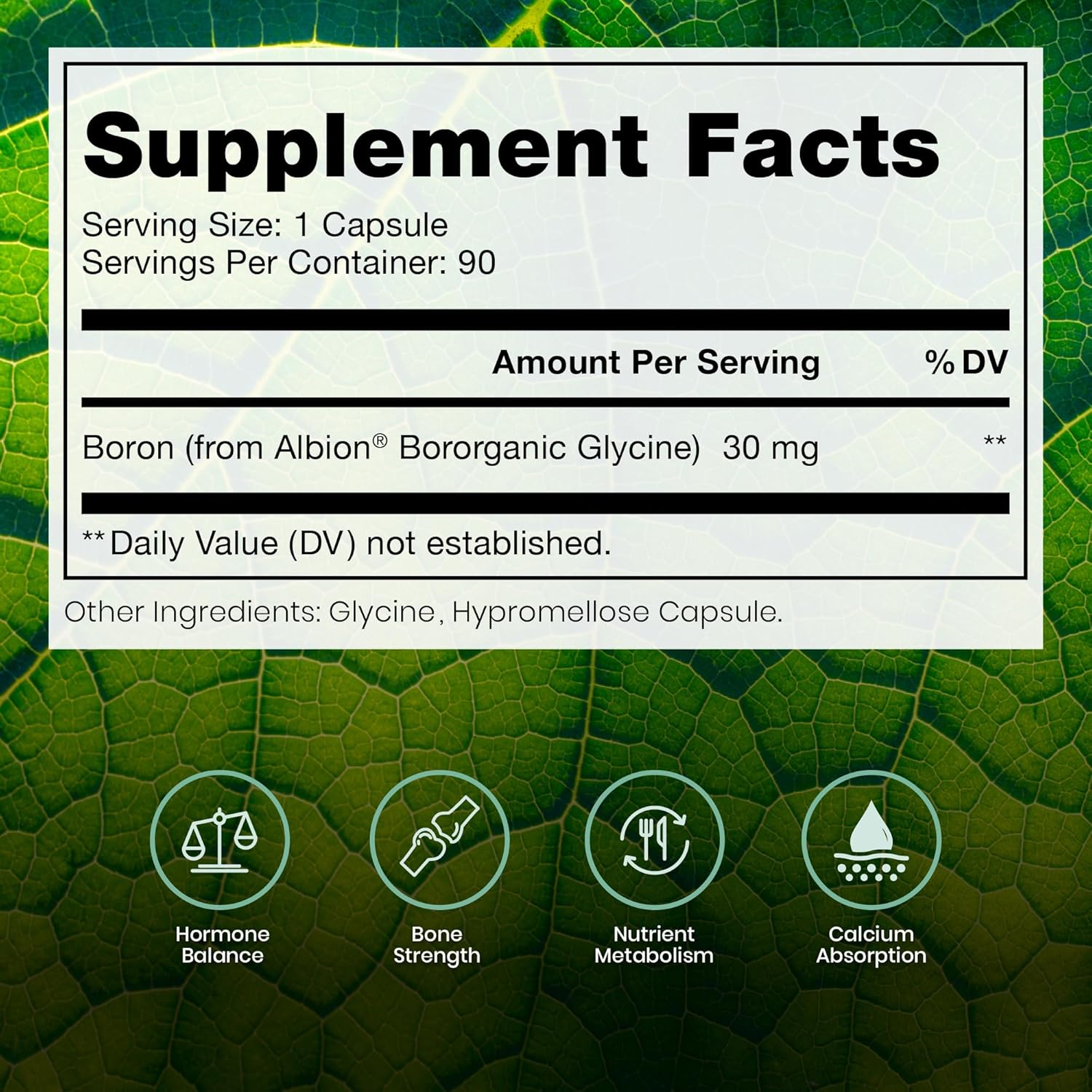 Bio Boron – Suplemento de Boro (30mg, 90 Cápsulas) – Pure TheraPro Rx