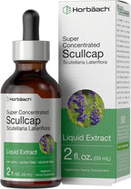 Horbaach Tintura de Escutelaria (Scutellaria lateriflora) – 60ml | Extracto Líquido sin Alcohol y Sin Gluten