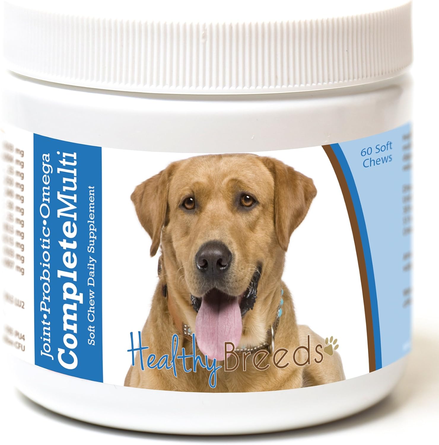 Healthy Breeds Multivitamínico Completo para Perros Labrador - 60 Snacks Blandos