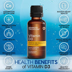 Advanced Trichology Vitamina D3 Líquida 5000 UI – Alta Absorción – 30 ml – 180 Dosis – Sin Gluten – Vegetariano