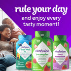 Vitafusion Complejo B Gummies – 60 Gomitas para Adultos con Vitamina C, Sabor Fresa