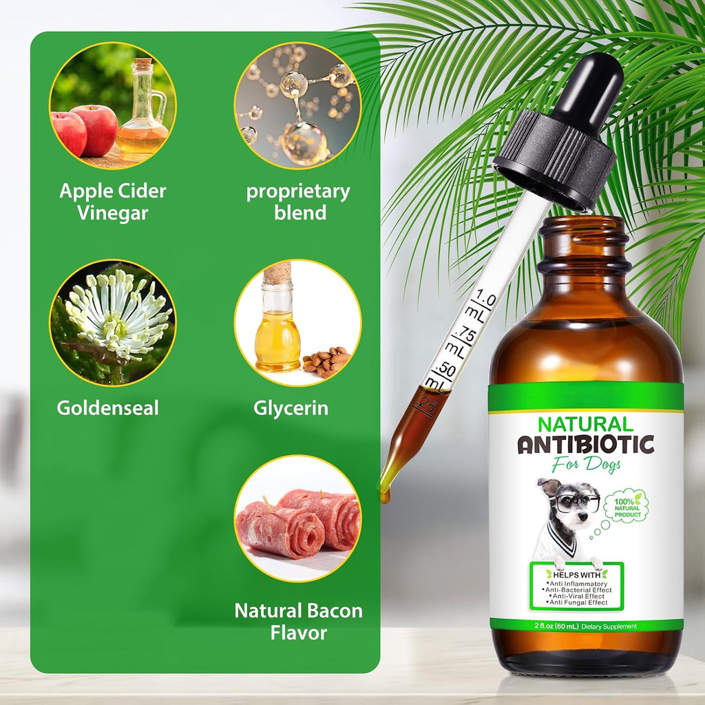 Antibióticos Naturales para Perros – Suplemento Herbal 60 ml