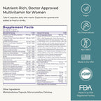 Multivitamínico para Mujeres con Alimentos Integrales (120 Cápsulas Vegetales)