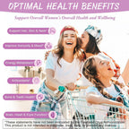 Totaria Multivitamin Gummies Sin Azúcar para Mujeres 14+ con Inositol, Hierro, Folato, Biotina