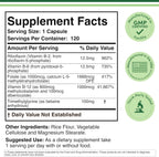 Multivitamínico Metilado con Complejo B, TMG y Metilfolato - 120 Cápsulas - Double Wood