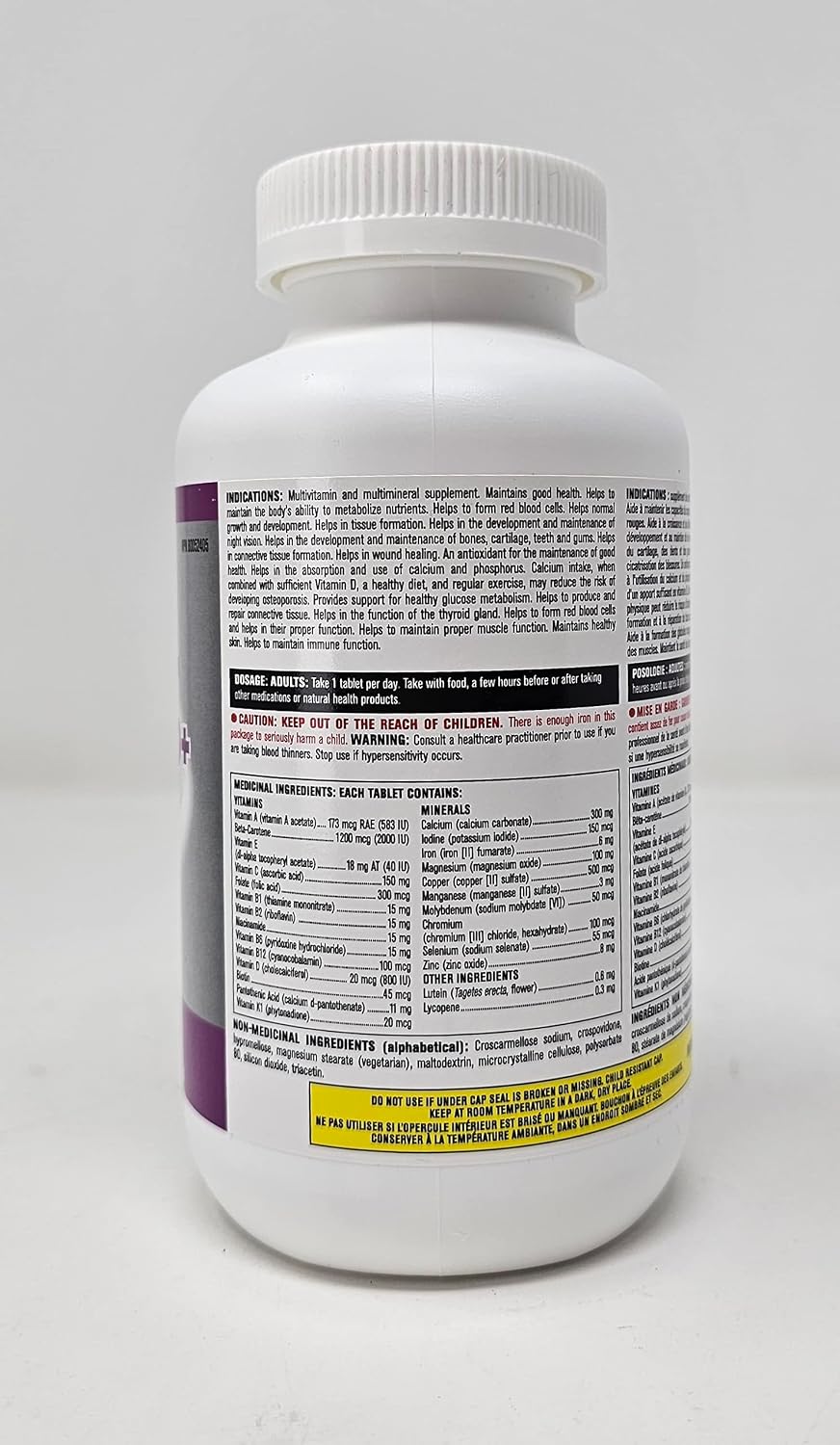 Kirkland Signature Multivitamínico Mujeres 50+, 365 Comprimidos