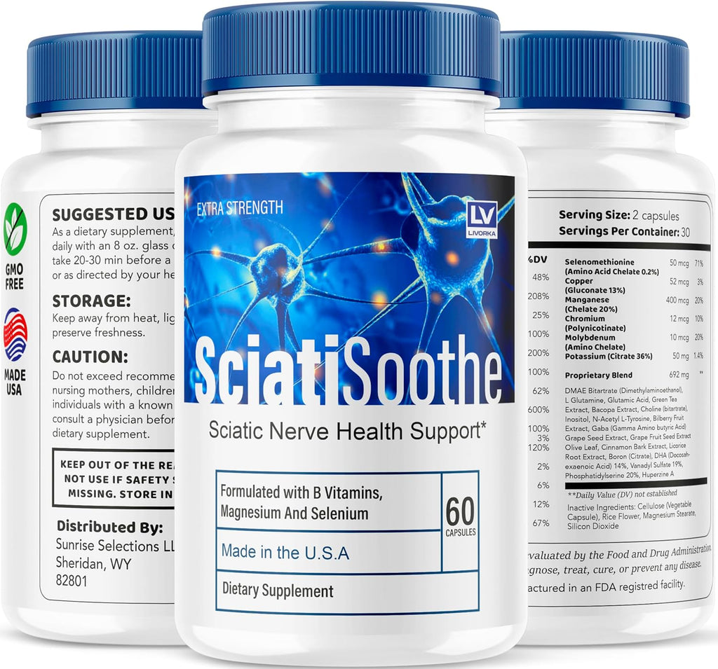 Sciatisoothe Complemento Alimenticio - 60 Cápsulas