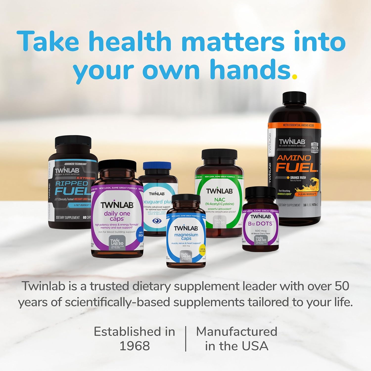 Twinlab Daily One Caps with Iron - Multivitamin for Men and Women - 60 Capsules