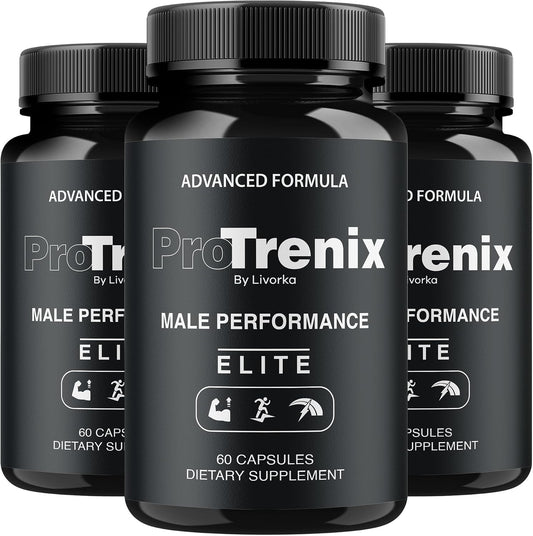 (3 Pack) ProTrenix Pills, ProTrenix Pills for Men, ProTrenix Capsules, ProTrenix Supplement Capsules All Natural Support - Premium Formula, ProTrenix Advanced Formula, 180 Capsules for 3 Month