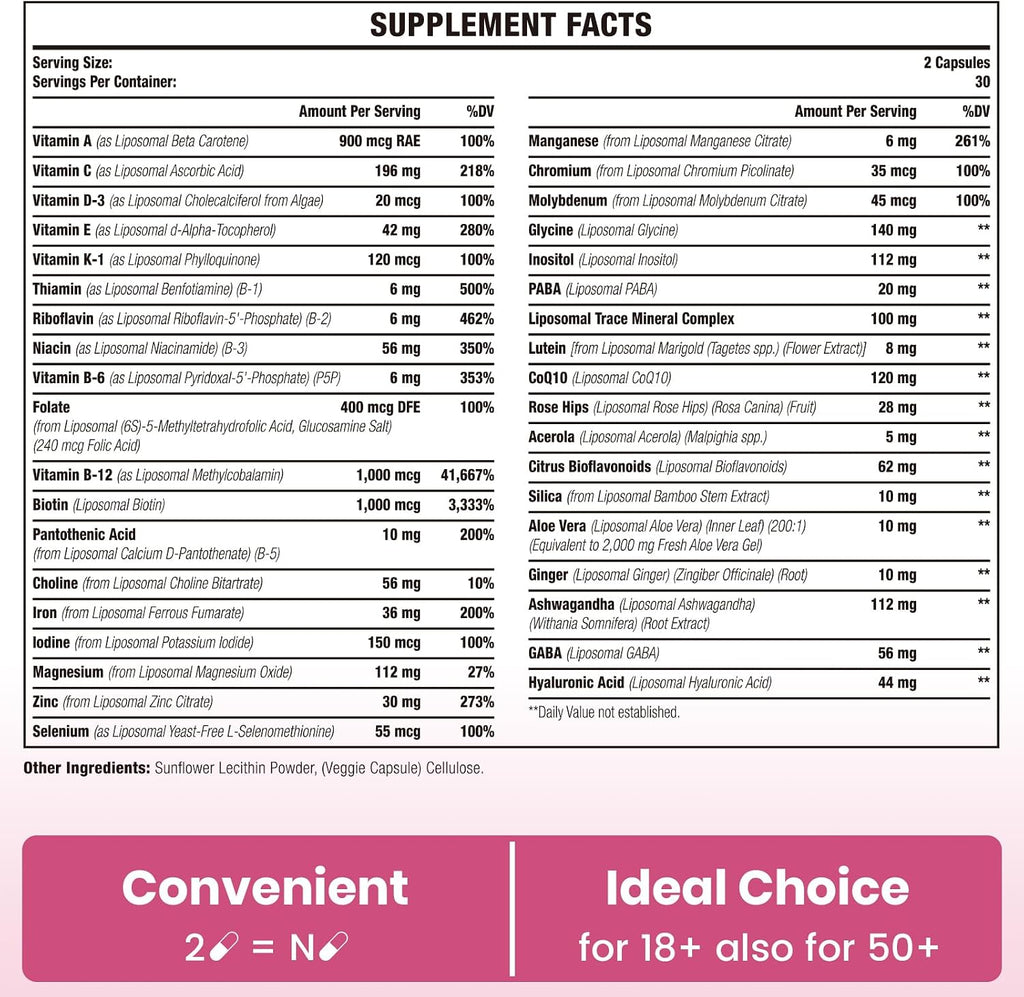 Sambugra Multivitamínico Liposomal para Mujeres 1400mg