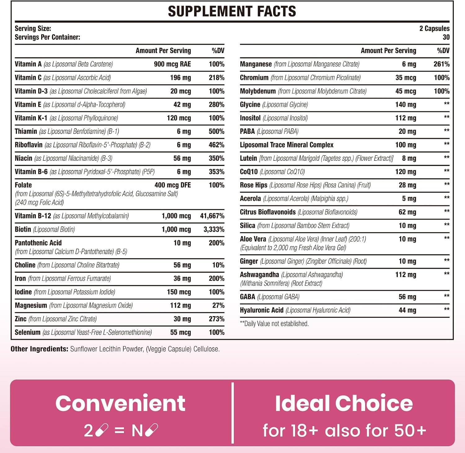 Sambugra Multivitamínico Liposomal para Mujeres 1400mg