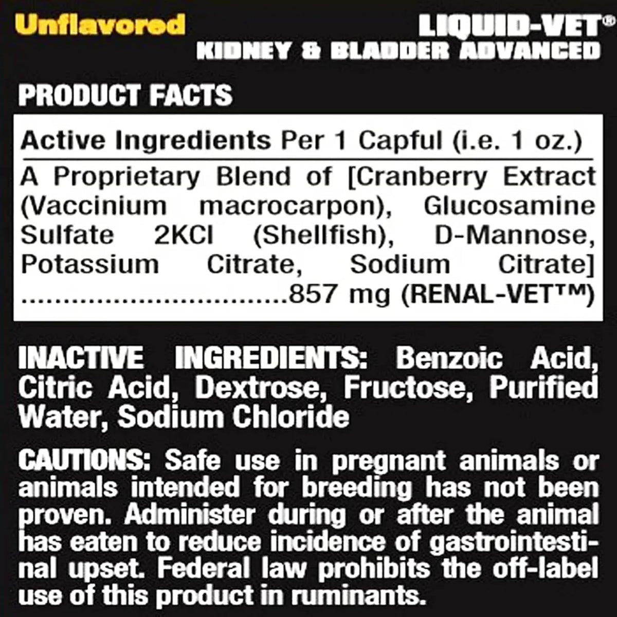 LIQUID-VET K9 Kidney & Bladder Formula – – D-Mannosa: Carbohidrato simple que puede ayudar a mantener las vías – Image 7