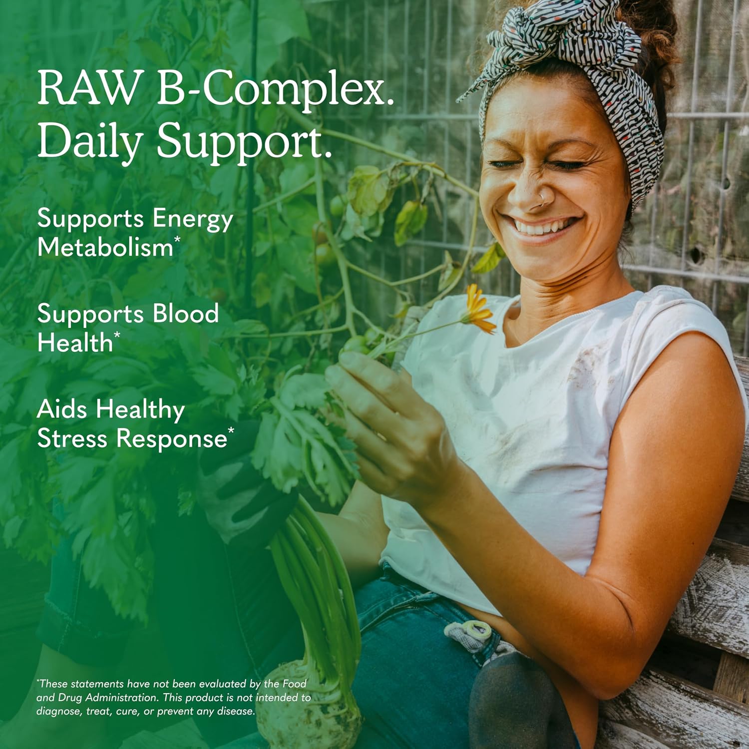 Garden of Life Complejo B, 120 Cápsulas Veganas, Alta Potencia para Energía y Metabolismo con B6, Folato y B12 como Metilcobalamina más Probióticos
