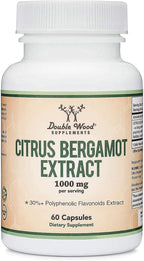 Double Wood Citrus Bergamot - 1000mg, 60 Cápsulas (Certificado NSF)