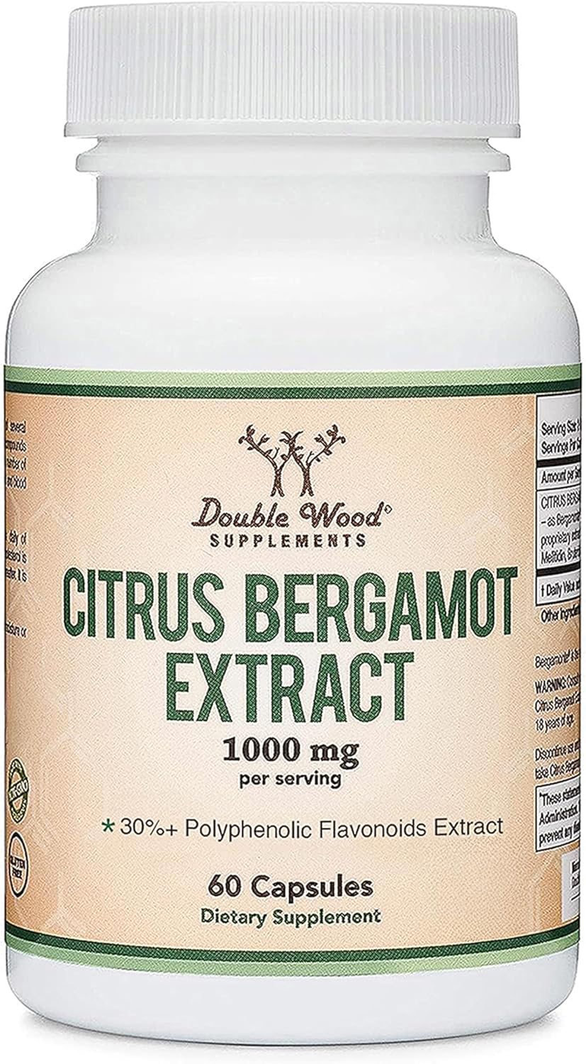 Double Wood Citrus Bergamot - 1000mg, 60 Cápsulas (Certificado NSF)