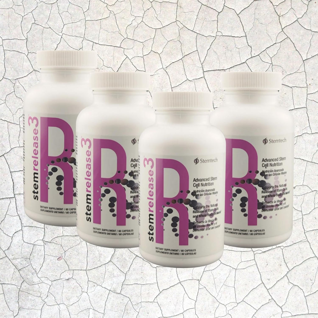 Stemrelease3™ Nutrición para Células Madre y Telómeros - 60 Cápsulas (4 Pack)