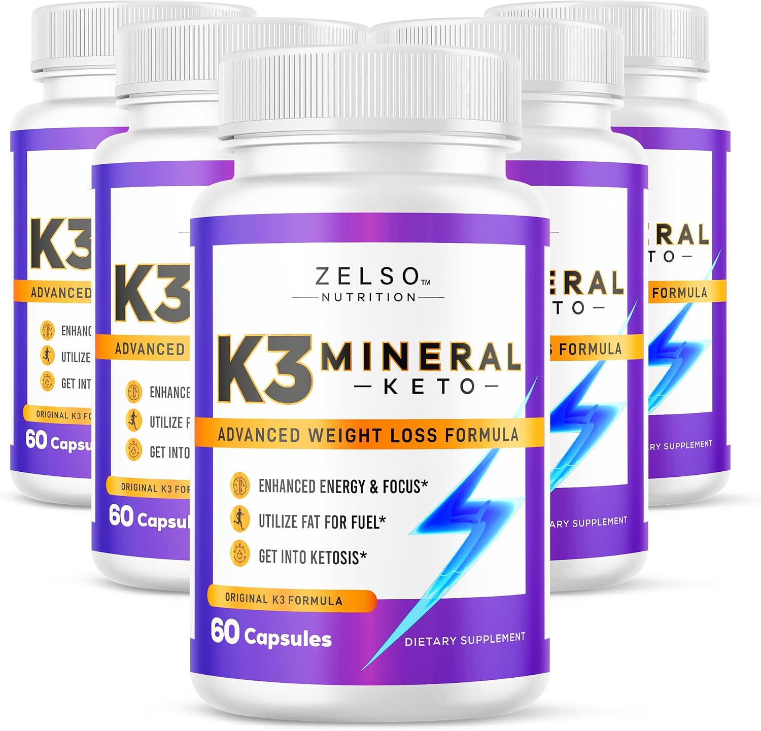 ZELSO K3 Mineral Cápsulas para Pérdida de Peso – Pack de 2 (120 Cápsulas)