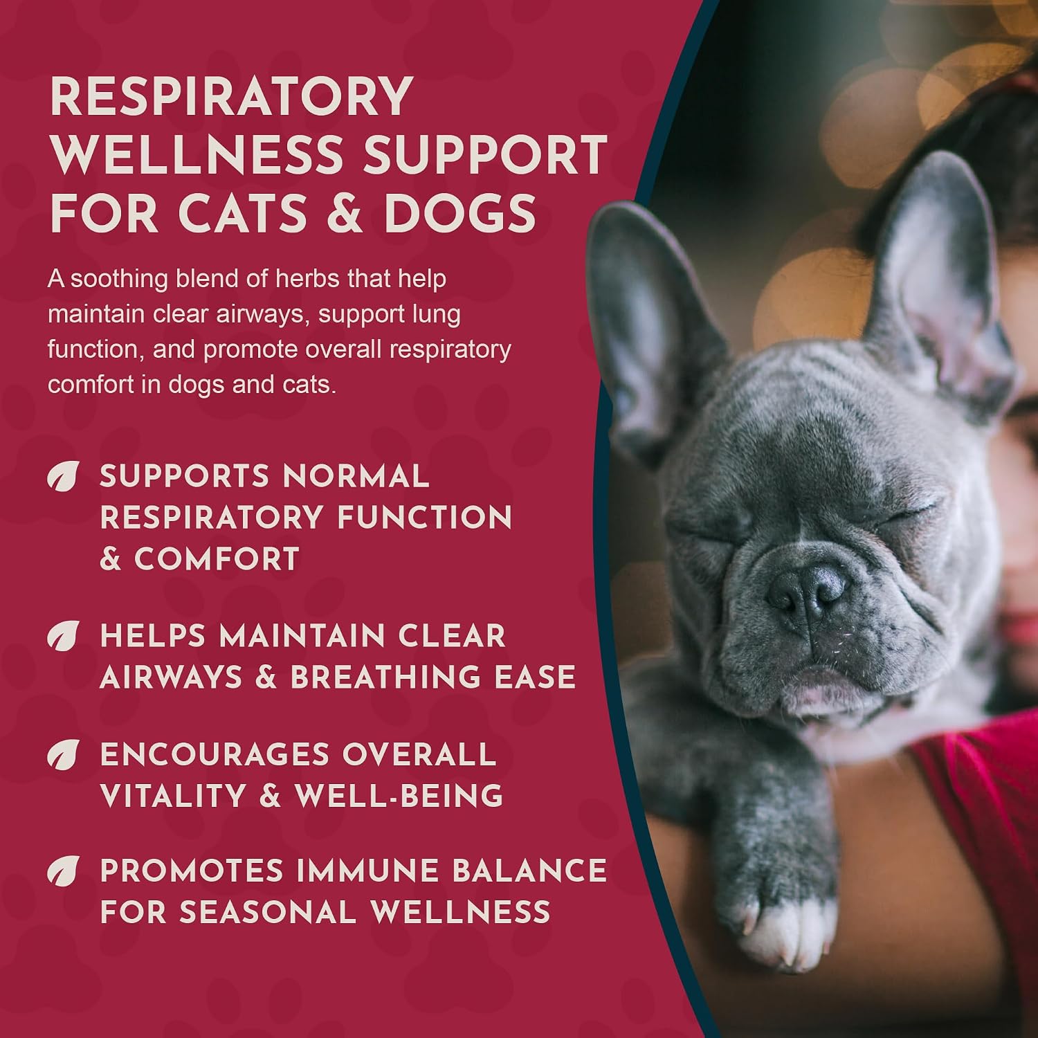 Breathe EZ - Suplemento Herbal para Perros y Gatos, 1 fl oz