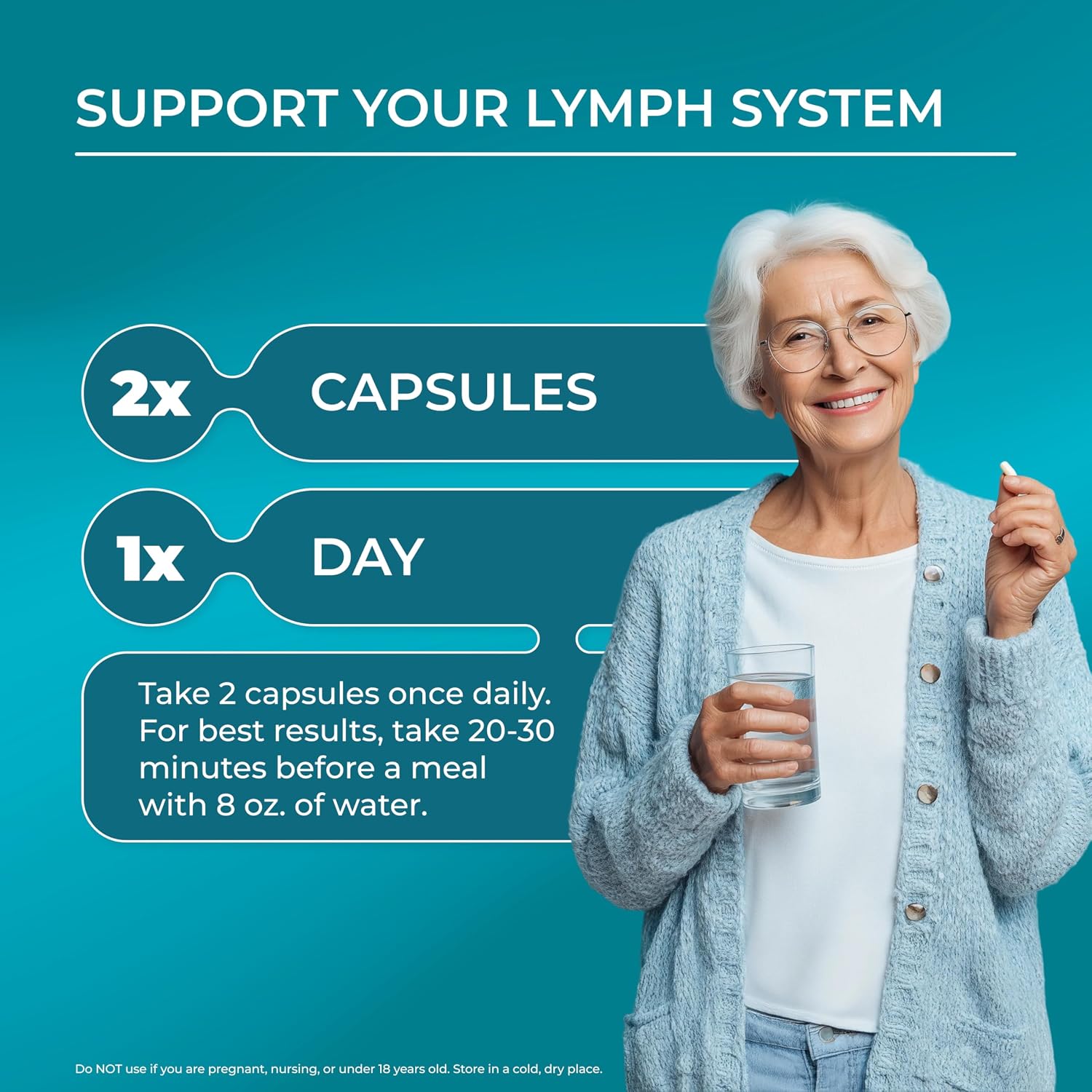 PureHealth Research Lymph System Support - 360 Cápsulas