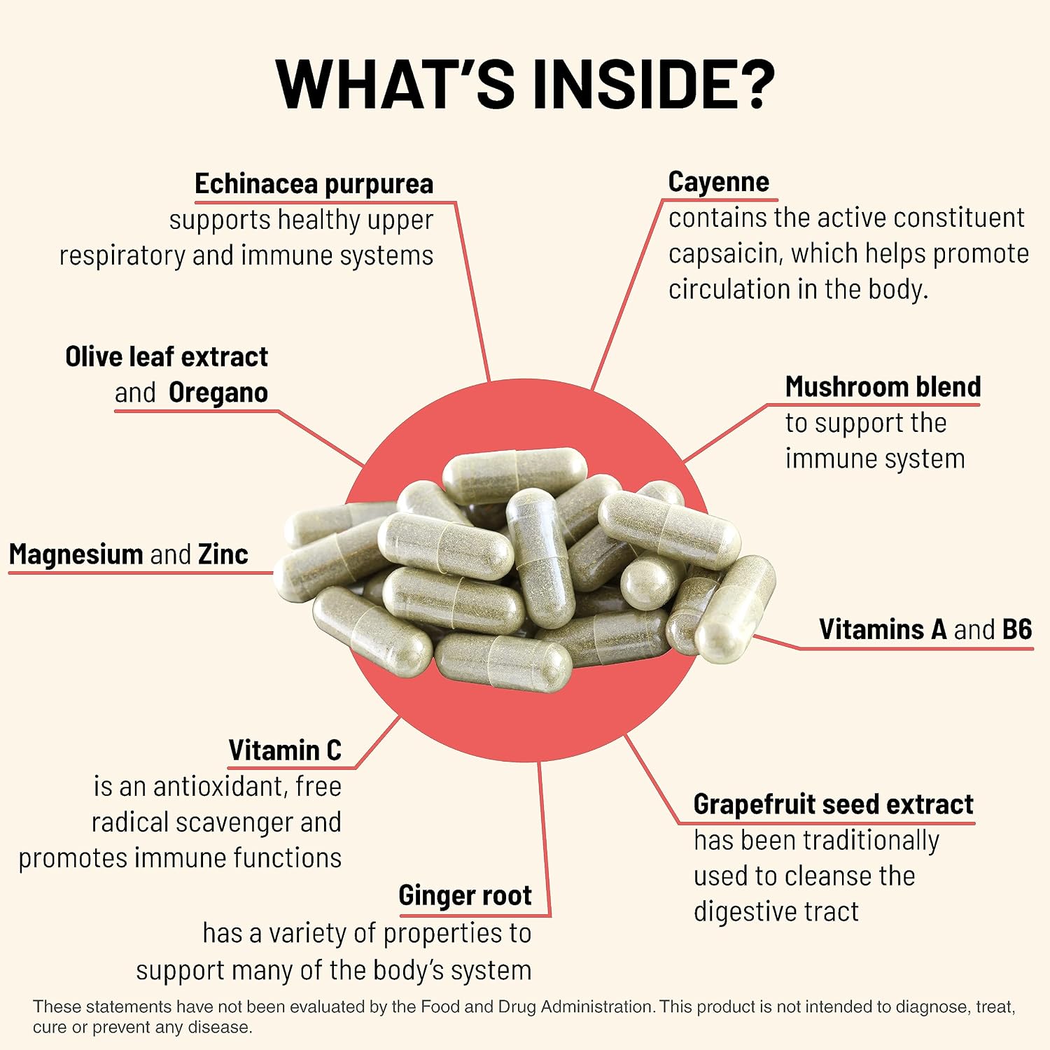 Immuni-T Advanced Immune Support - Suplemento para el Sistema Inmunitario con Vitamina C, A, Zinc y Mezcla de Hongos - 60 Cápsulas Vegetales
