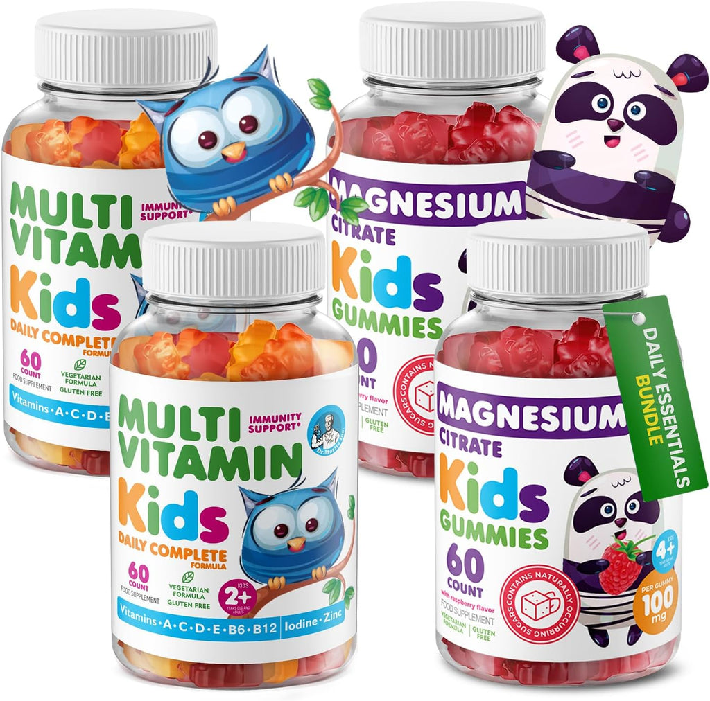DR. MORITZ Gominolas de Magnesio y Multivitamínicas para Niños (240 Gominolas)