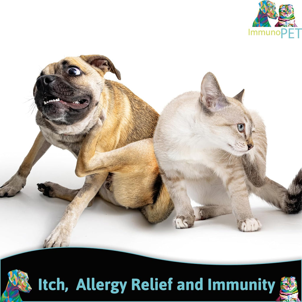 ImmunoPet - Alivio del Picor para Perros y Gatos - 60 Cápsulas