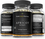 Florida Herbal Pharmacy Cápsulas de Extracto de Albaricoque 20:1 (120 Cápsulas, 500 mg por Cápsula)