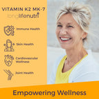 LongLifeNutri Vitamina K2 MK-7 100mcg – 120 Cápsulas Vegetales