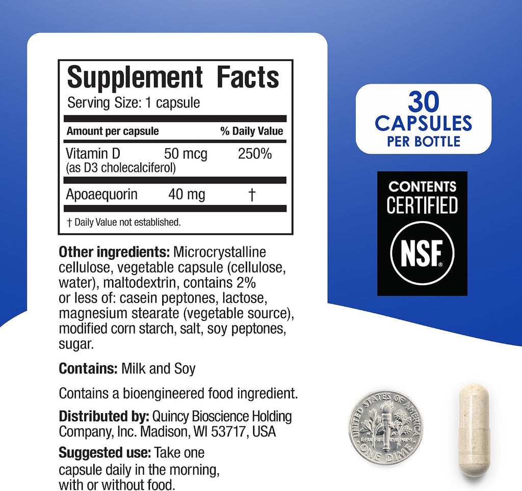 Prevagen Professional Formula - 30 Cápsulas (Suministro para 1 Mes) | Formulado para tu cerebro | 40 mg de Apoaequorina más Vitamina D3