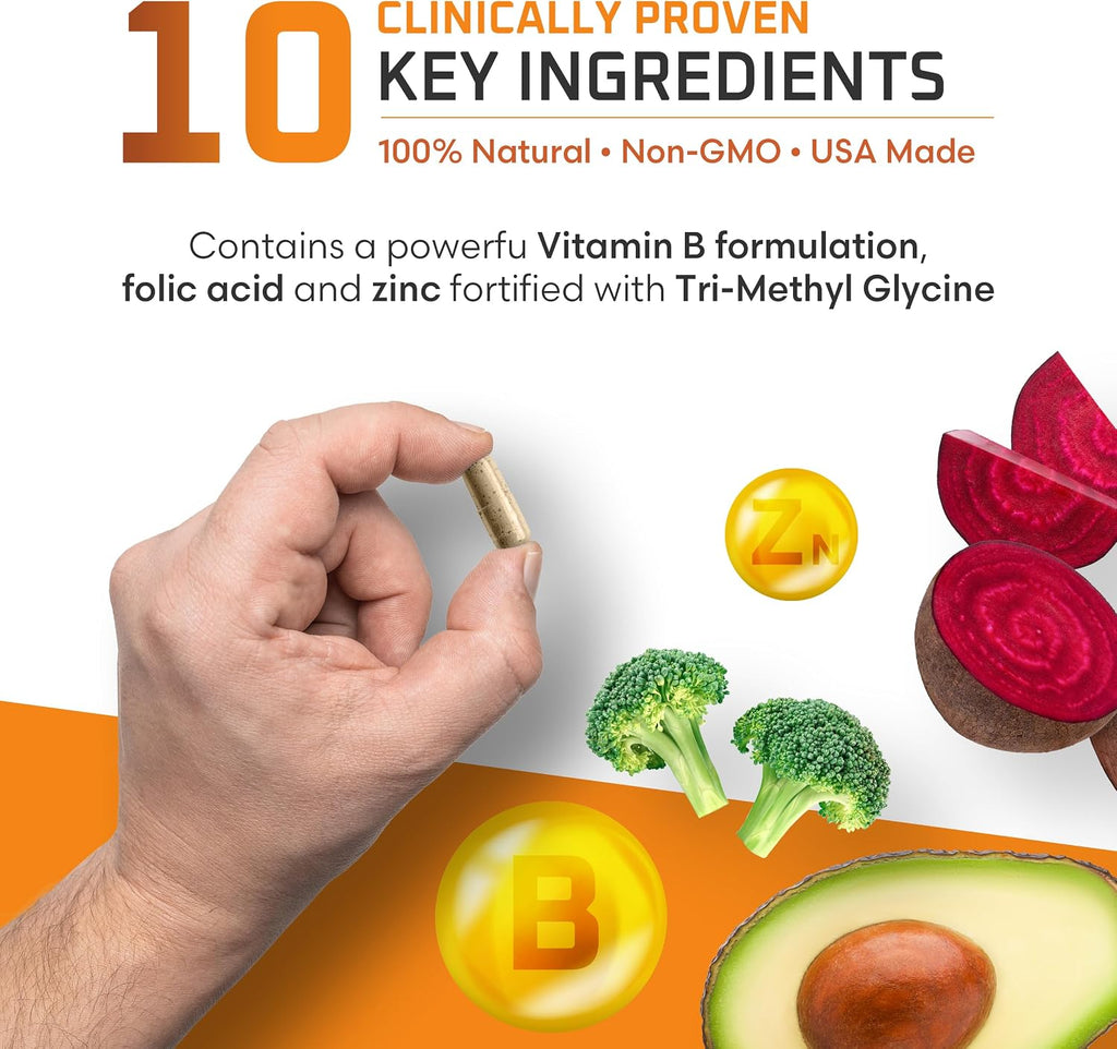 Ben's Natural Health Daily Energy con Vitaminas B y CoQ10 - 60 Cápsulas