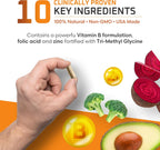 Ben's Natural Health Daily Energy con Vitaminas B y CoQ10 - 60 Cápsulas