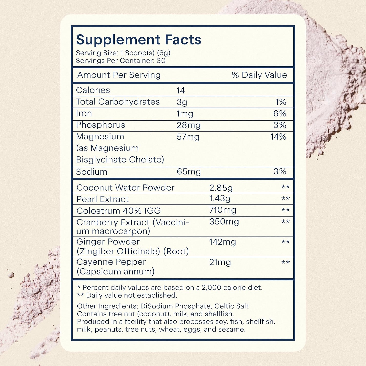 The Skinny Confidential Beauty Salt - Polvo de Hidratación con Colostrum, Electrolitos y Perla