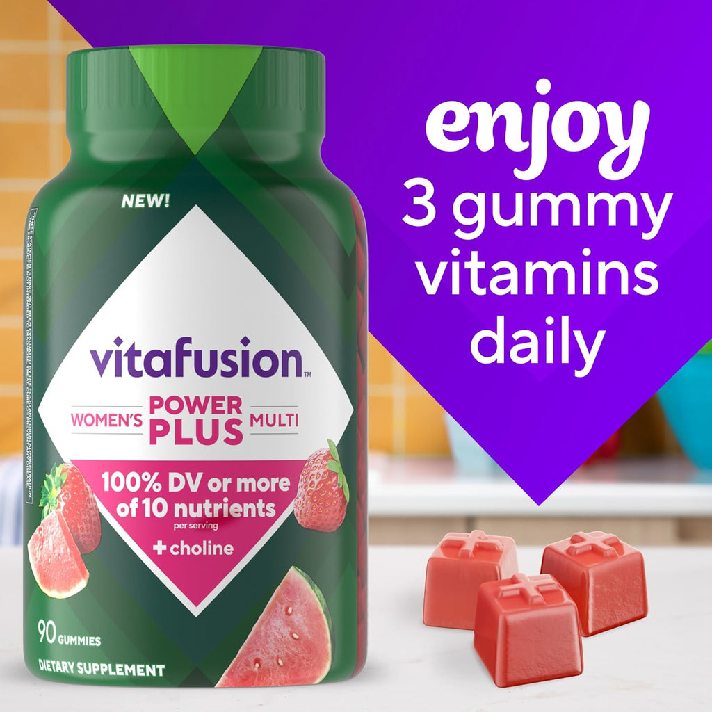 vitafusion Power Plus Multivitamínico para Mujer, Gomitas 90 uds