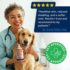 StrellaLab Aceite de Salmón para Perros y Gatos - 946 ml - Omega 3 EPA DHA - Apoyo para Piel y Articulaciones