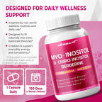 NESSARIT Myo-Inositol, D-Chiro Inositol, Berberina, Ashwagandha y Maca – 150 Cápsulas