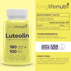 Luteolina 100mg - 180 Cápsulas Veganas - LongLifeNutri