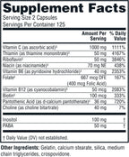Twinlab Stress B-Complex - Complejo B con Vitaminas B12 y B6 - 250 Cápsulas