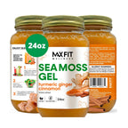 Sea Moss Gel Crudo (12 Sabores) 24oz - Musgo Marino Silvestre de Santa Lucía - 92 Vitaminas y Minerales - Superalimento Vegano