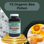 Y.S. Eco Bee Farms Polen de Abeja 100% Puro Orgánico Silvestre - 200 Cápsulas