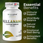 Anamu Orgánico 450 mg - Raíz de Petiveria Alliacea - 100 Cápsulas - Hallusa Natural