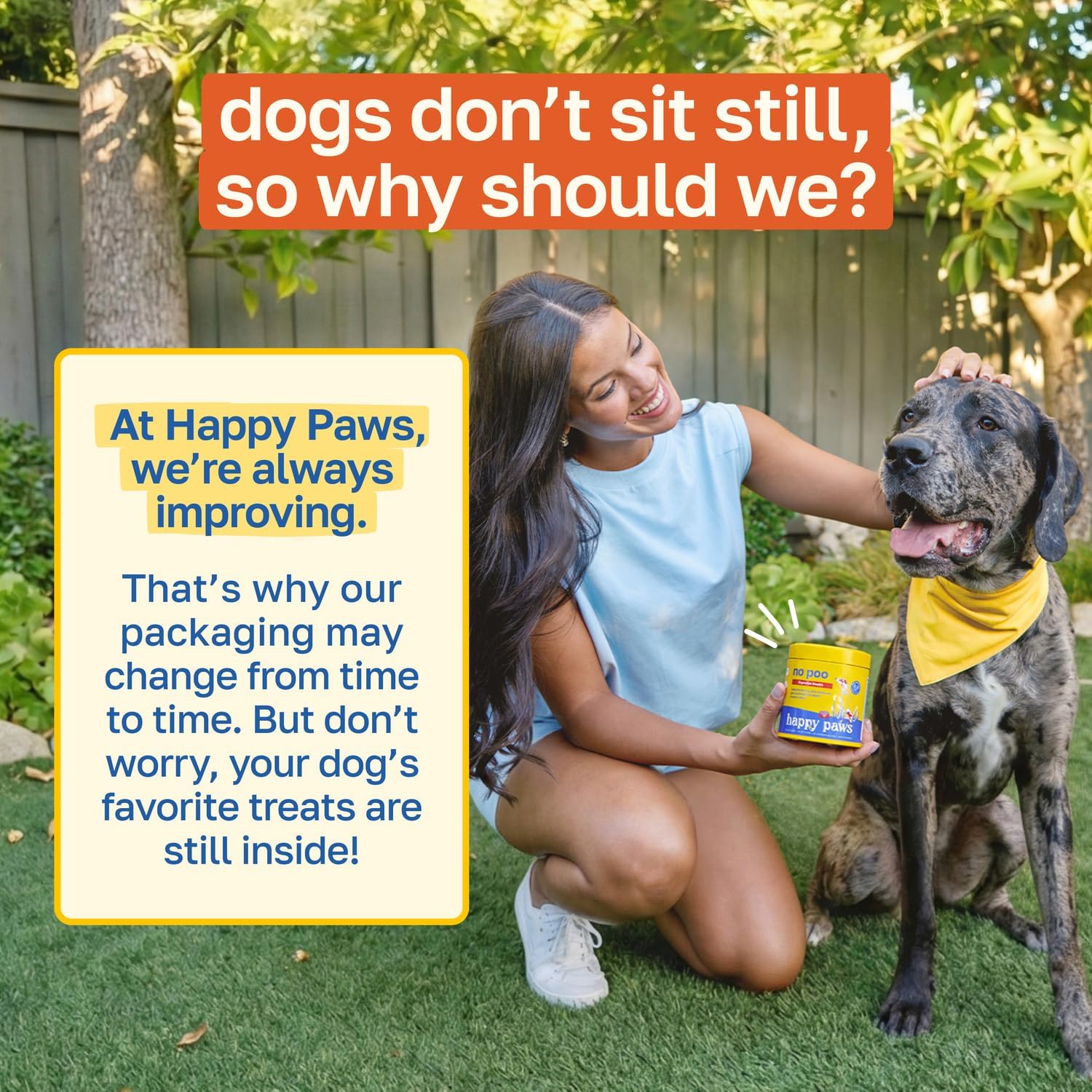 Happy Paws No Poo Chews para Perros - Coprofagia y Salud Digestiva con Calabaza, Probióticos y Enzimas - 100 uds