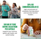 Suplemento de Calostro Bovino con 30% IgG - 60 Cápsulas