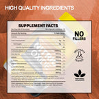 Nitric Oxide Supplements for Men - Citrulina Malato, Beta Alanina, Betaína - 60 Cápsulas